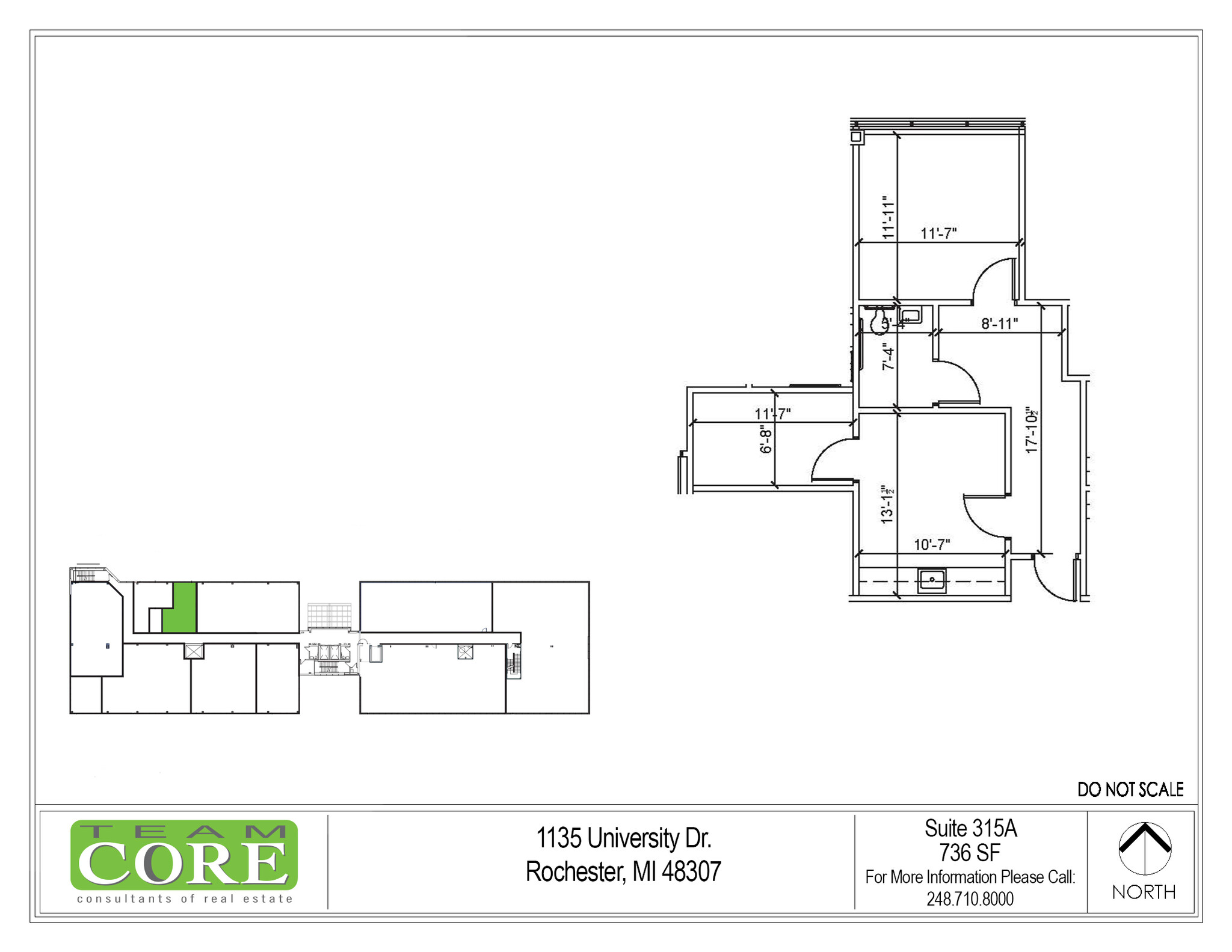 1135 W University Dr, Rochester Hills, MI for lease Floor Plan- Image 1 of 1