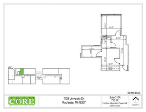 1135 W University Dr, Rochester Hills, MI for lease Floor Plan- Image 1 of 1