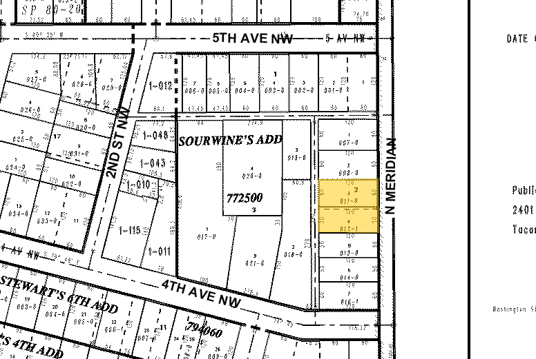 420 N Meridian, Puyallup, WA for lease - Plat Map - Image 3 of 4