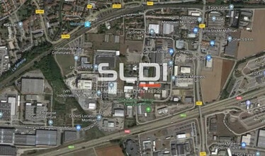 Montluel - AERIAL map view