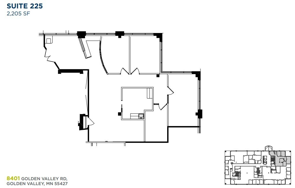 8401 Golden Valley Rd, Golden Valley, MN for lease Floor Plan- Image 1 of 3