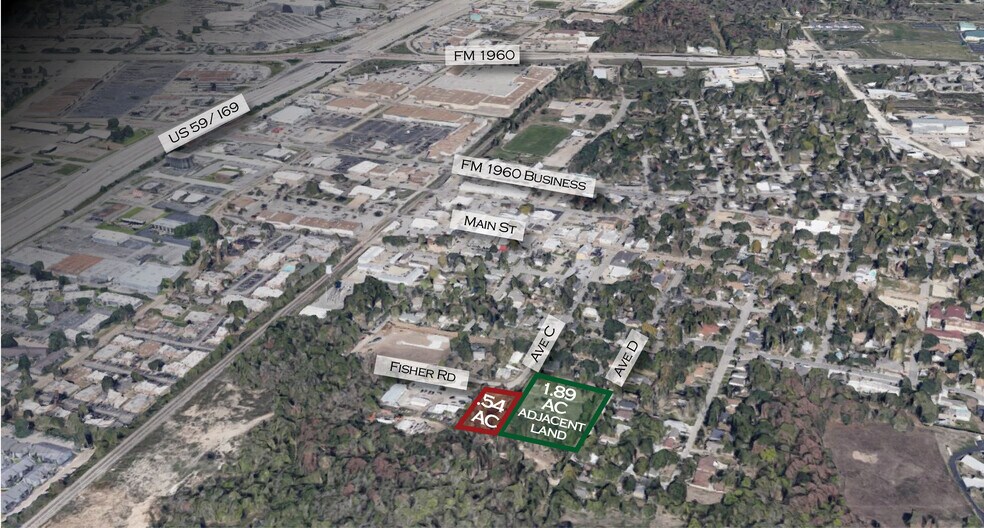 318 Fisher, Humble, TX for sale - Aerial - Image 1 of 1