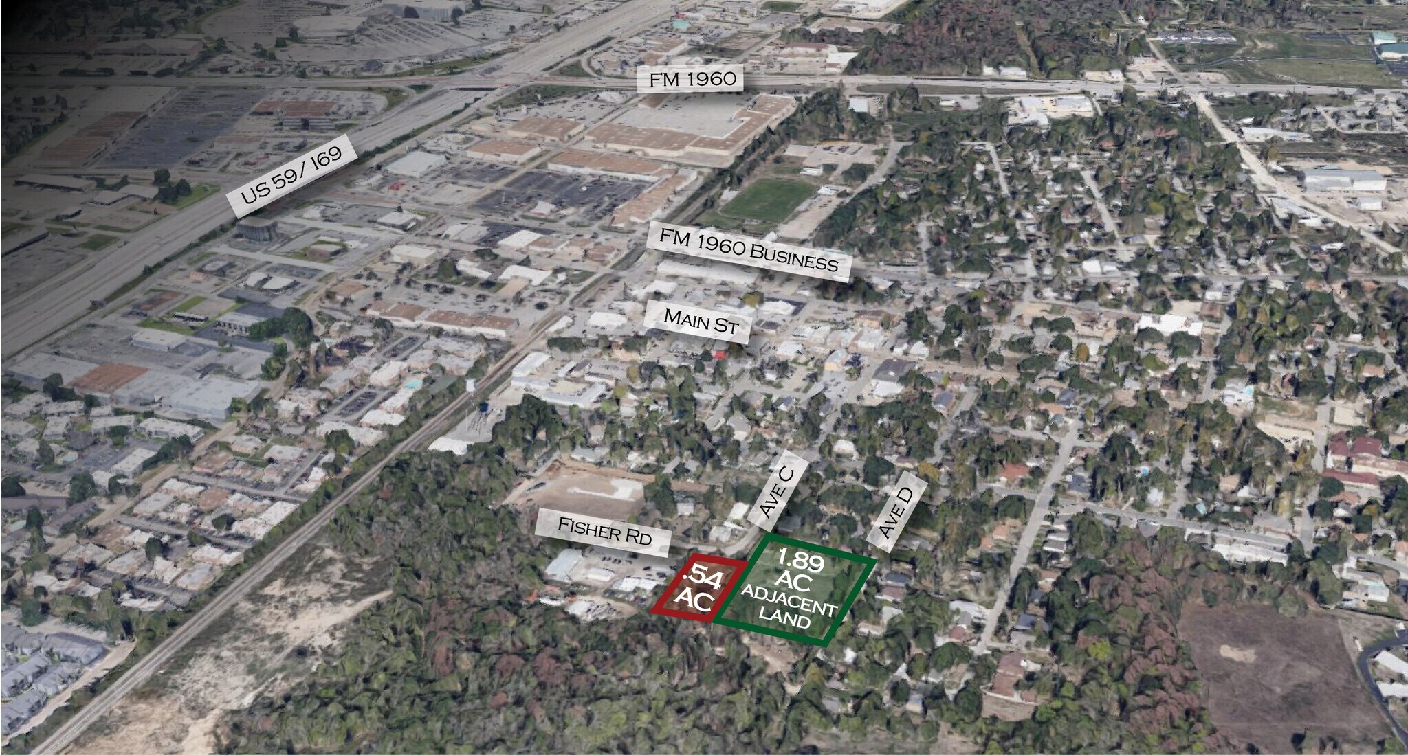 318 Fisher, Humble, TX for sale Aerial- Image 1 of 1