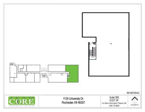 1135 W University Dr, Rochester Hills, MI for lease Floor Plan- Image 1 of 1