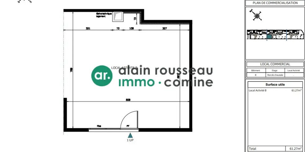 Retail in Angers for lease - Floor Plan - Image 3 of 3