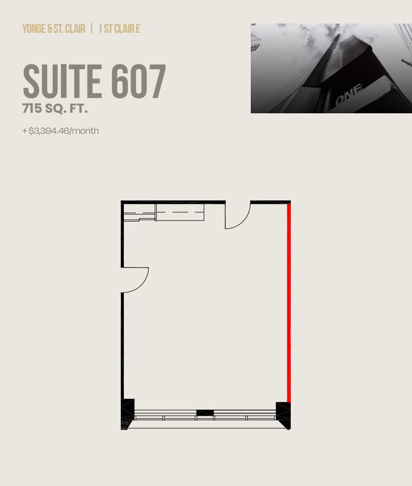 1 St Clair Ave E, Toronto, ON for lease Floor Plan- Image 1 of 1