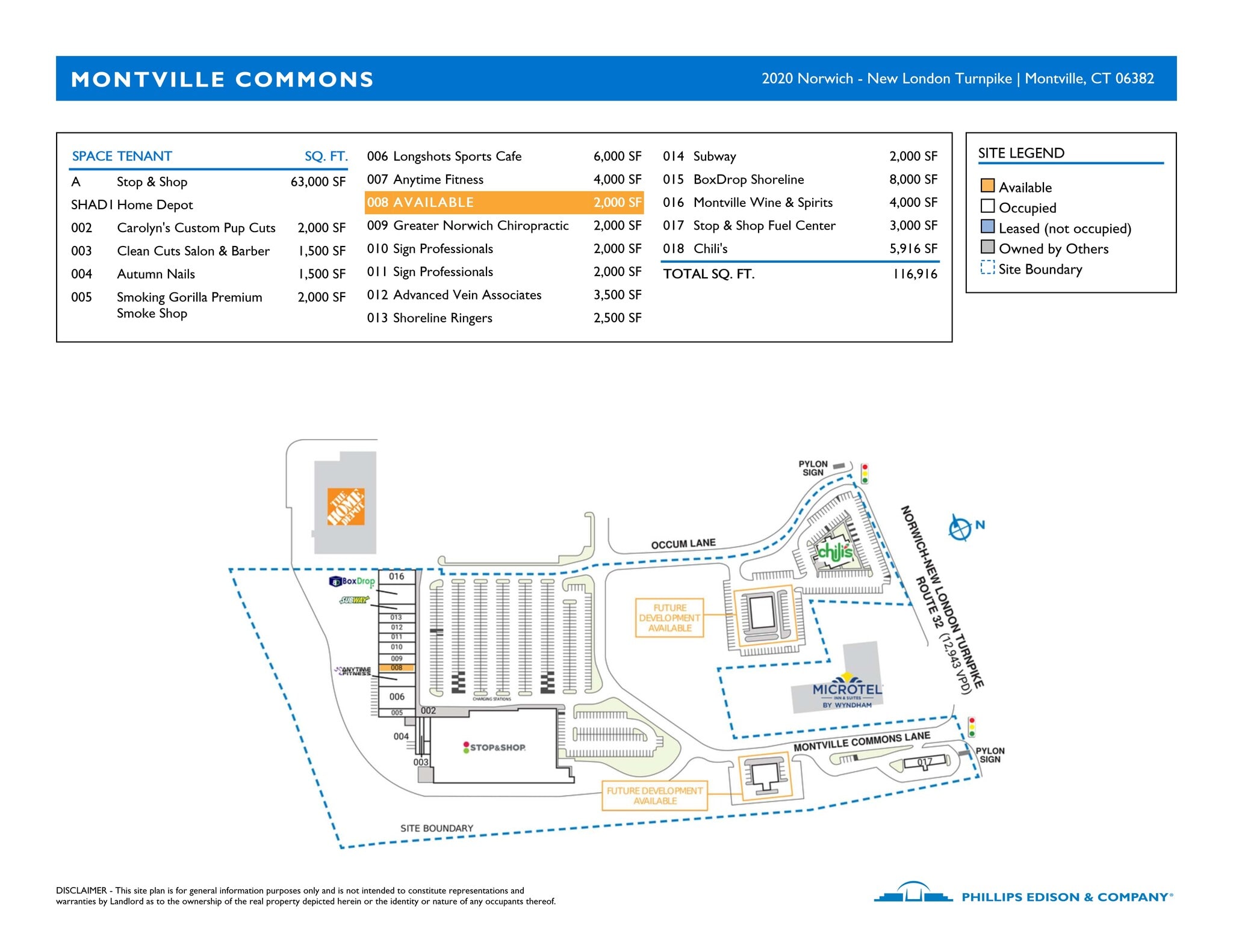 2020 Norwich New London Tpke, Montville, CT for lease Site Plan- Image 1 of 1