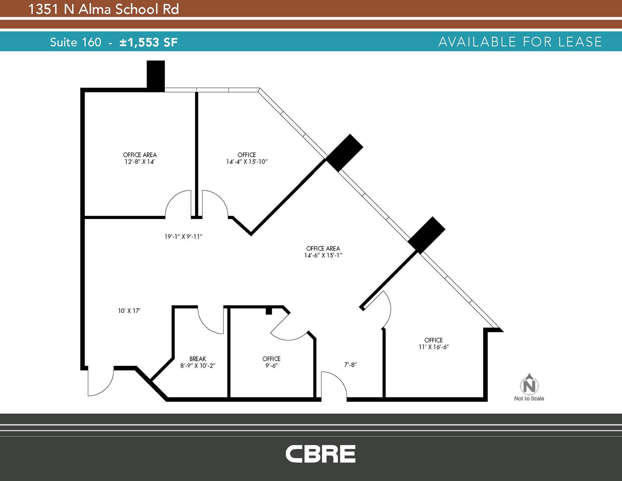 1351 N Alma School Rd, Chandler, AZ for lease Floor Plan- Image 1 of 6
