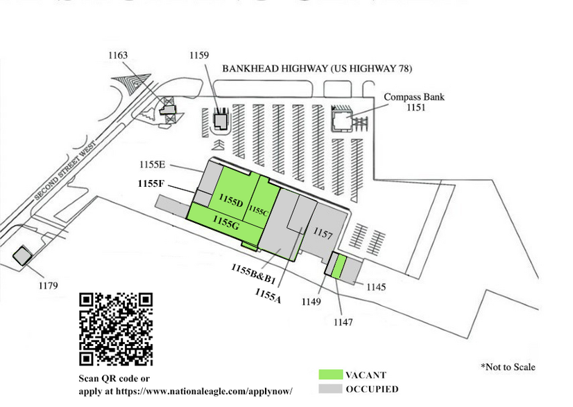 1145-1157 Bankhead Hwy W, Birmingham, AL for lease - Building Photo - Image 3 of 9