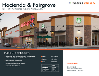 More details for 1255-1313 N Hacienda Blvd, La Puente, CA - Retail for Lease