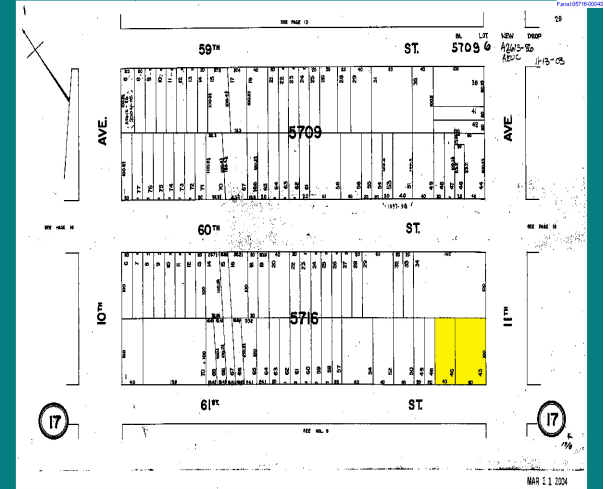 6014 11th Ave, Brooklyn, NY for sale - Plat Map - Image 1 of 1
