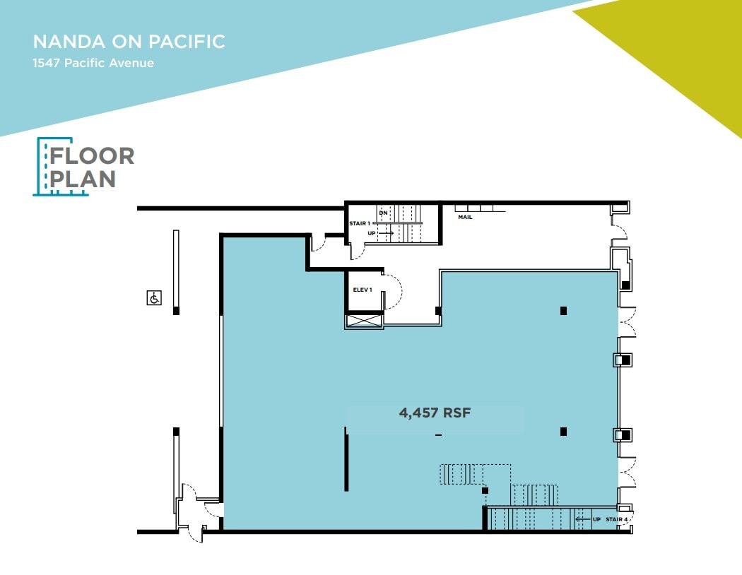 1547 Pacific Ave, Santa Cruz, CA for lease Floor Plan- Image 1 of 2