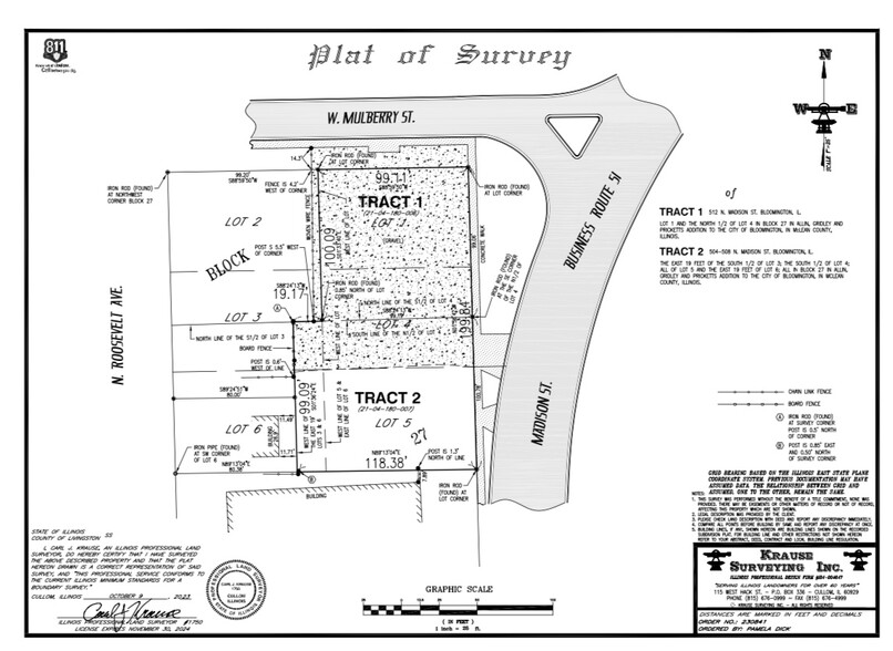 504 Madison st, Bloomington, IL for sale - Site Plan - Image 1 of 1