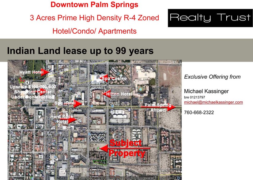 Calle Encilla, Palm Springs, CA for lease - Aerial - Image 2 of 4