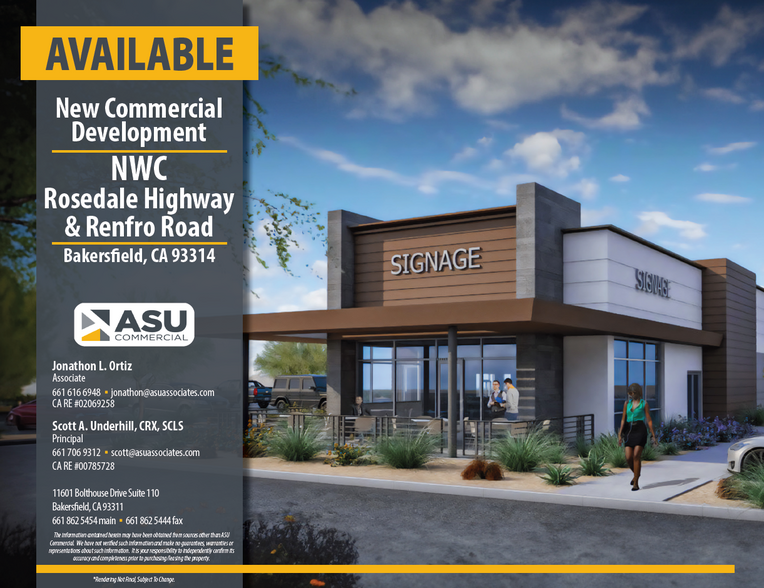 NWC Rosedale and Renfro Hwy, Bakersfield, CA for lease - Primary Photo - Image 1 of 11