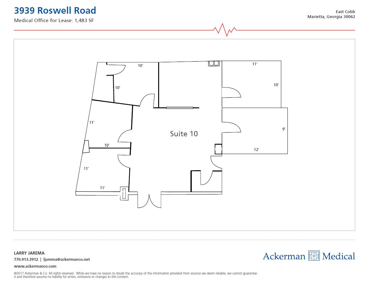 3939 Roswell Rd, Marietta, GA for lease Floor Plan- Image 1 of 1