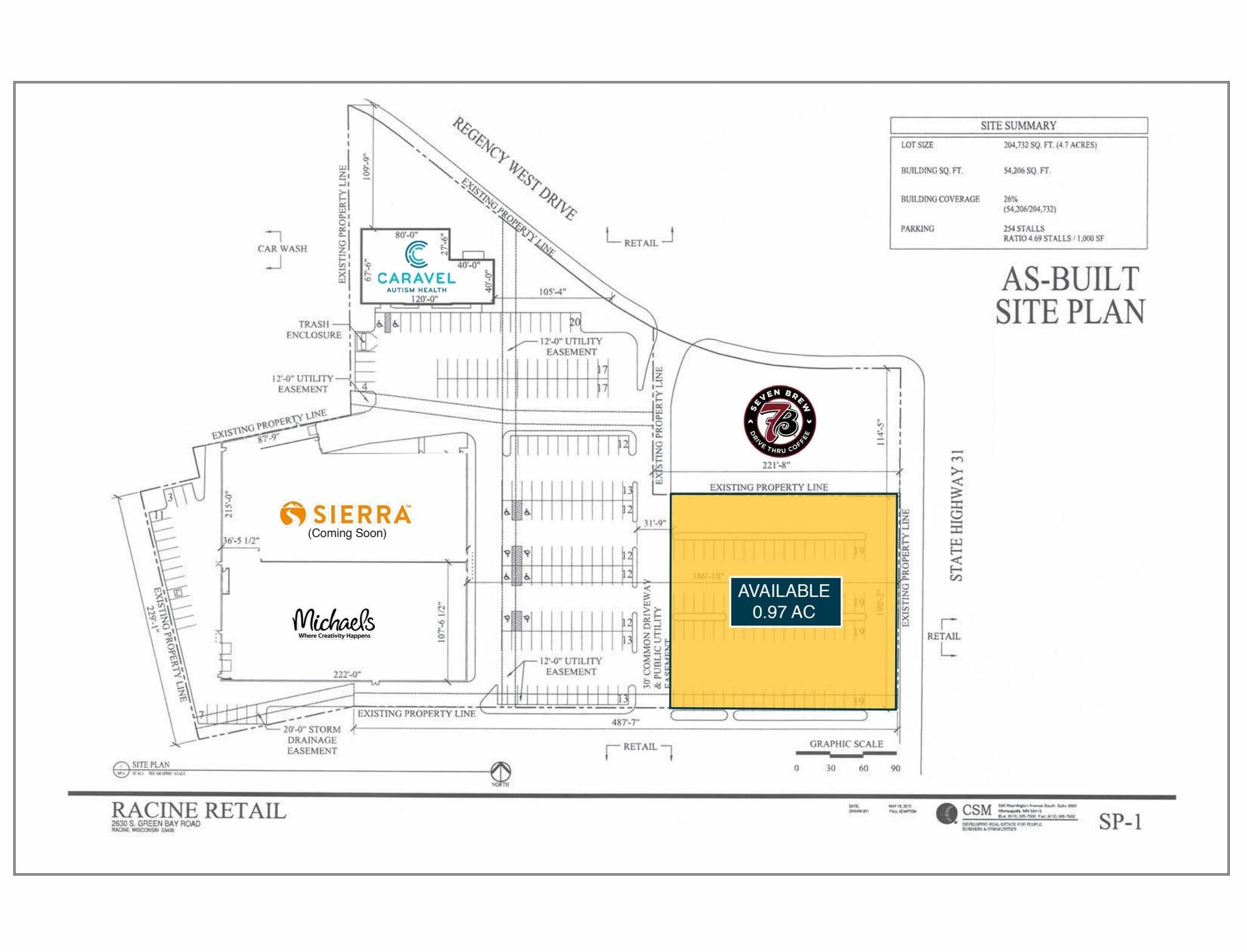 South Green Bay Rd, Racine, WI for lease Site Plan- Image 1 of 2