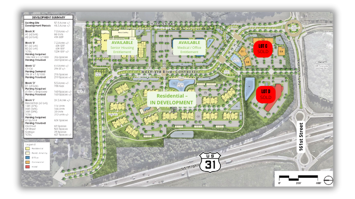 N. Meridian St. And 161st St., Westfield, IN for sale - Site Plan - Image 1 of 4