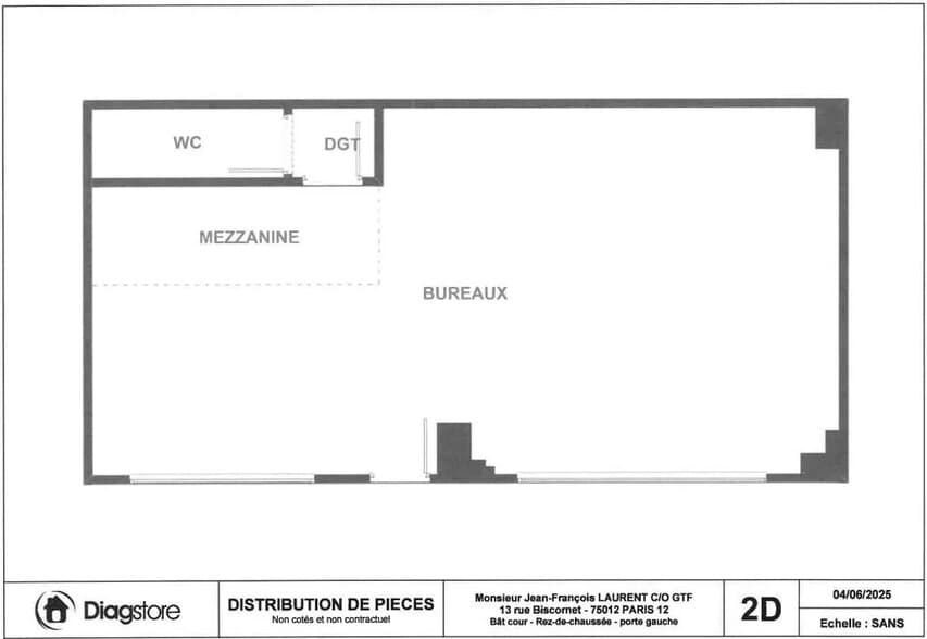Retail in Paris for lease - Floor Plan - Image 3 of 3