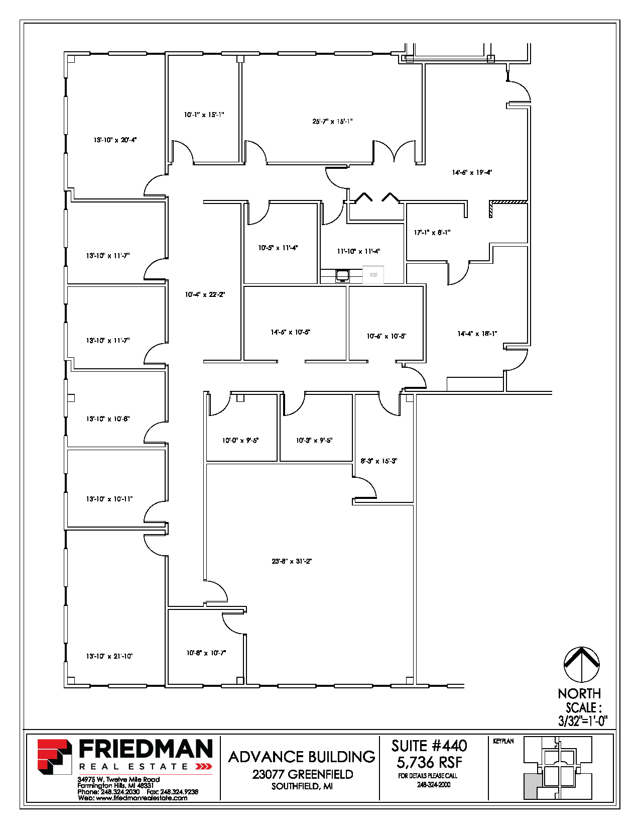 23077 Greenfield Rd, Southfield, MI for lease Floor Plan- Image 1 of 1