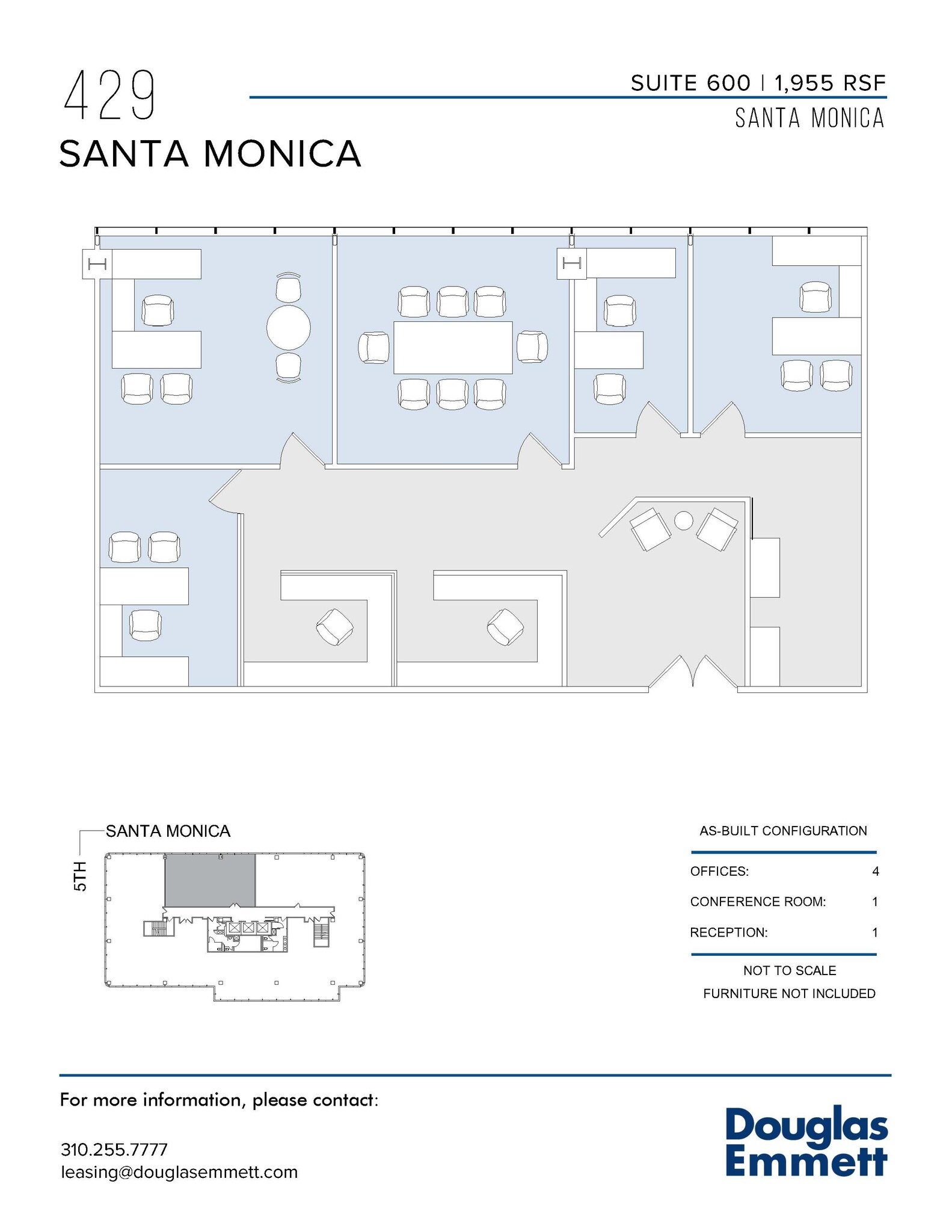 429 Santa Monica Blvd, Santa Monica, CA for lease Floor Plan- Image 1 of 1