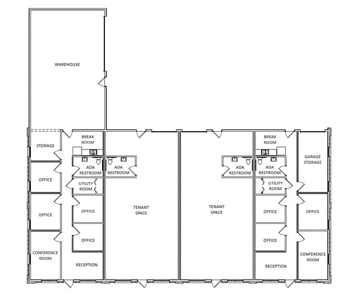 136 Tewning Rd, Williamsburg, VA for lease - Typical Floor Plan - Image 3 of 3