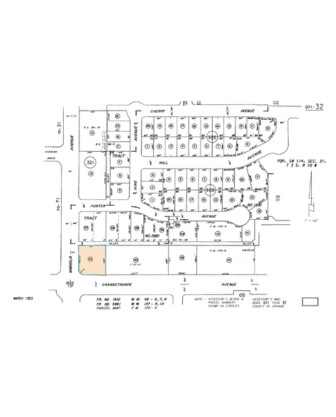 2725 W Orangethorpe Ave, Fullerton, CA for sale - Plat Map - Image 2 of 2