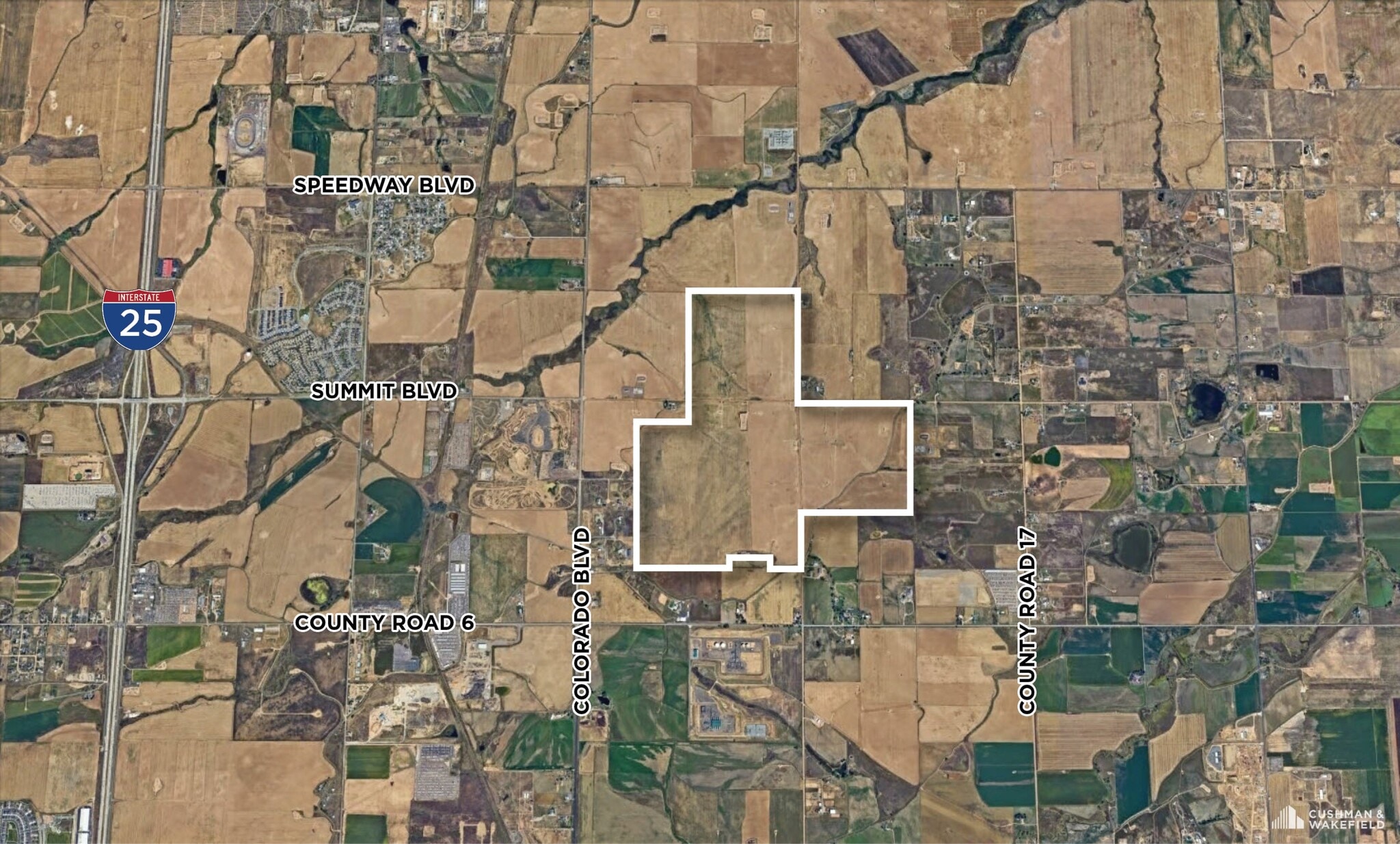 TBD Summit Blvd, Brighton, CO for sale Aerial- Image 1 of 2