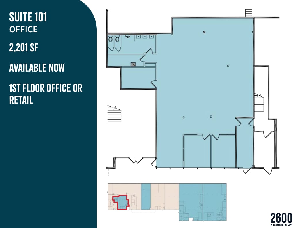 2600 W Commodore Way, Seattle, WA for lease Floor Plan- Image 1 of 1