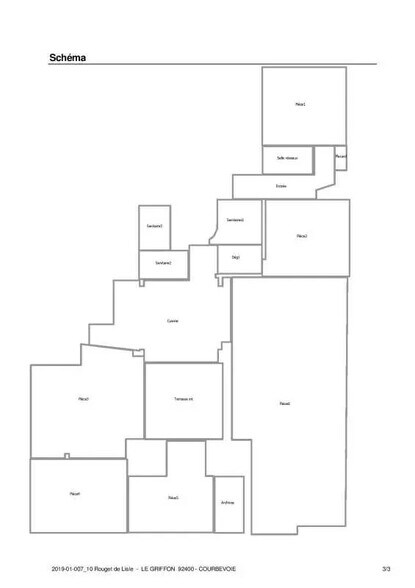 10 Rue Rouget De Lisle, Courbevoie for lease - Floor Plan - Image 3 of 14