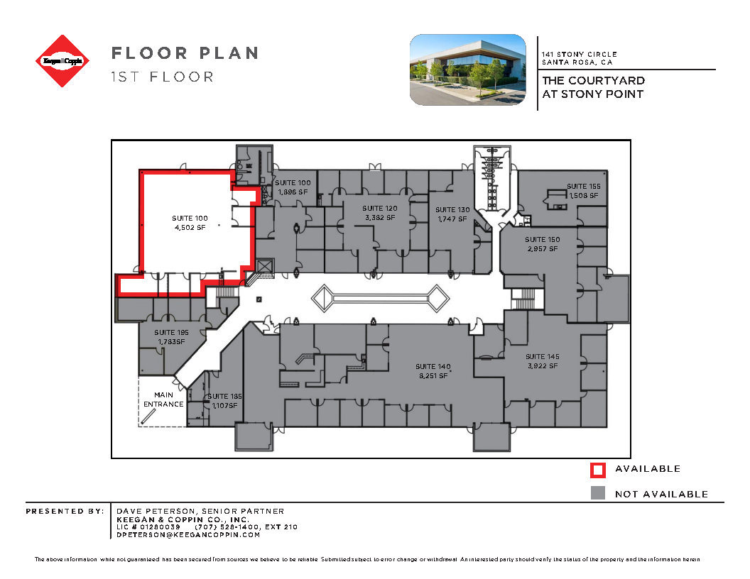 141 Stony Cir, Santa Rosa, CA for lease Floor Plan- Image 1 of 1