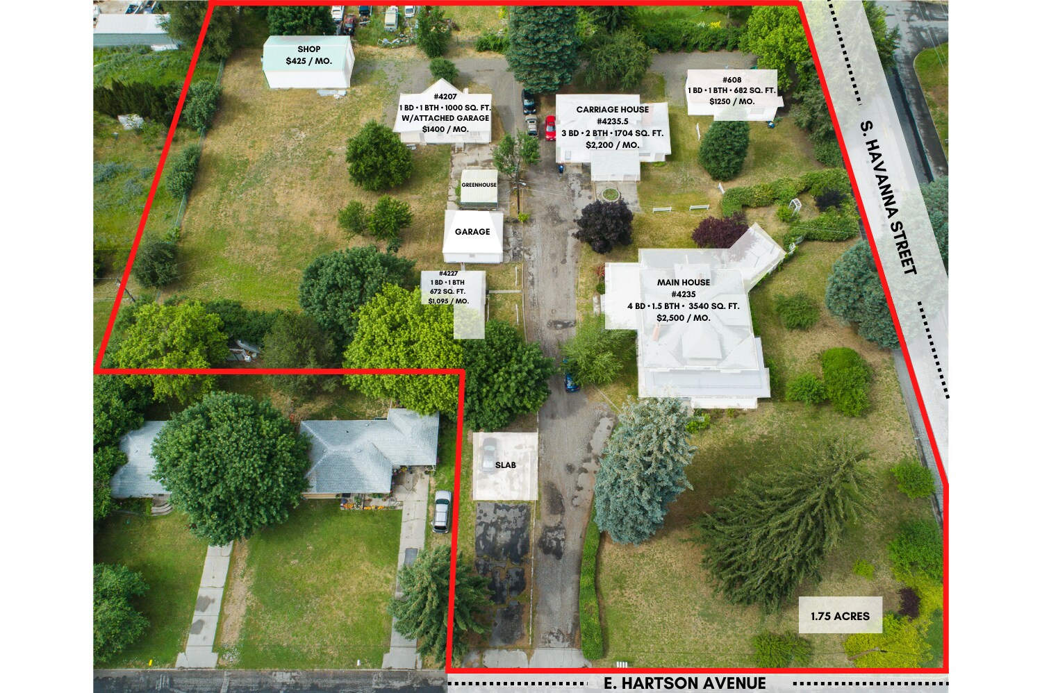 4235 E Hartson Ave, Spokane, WA for sale Aerial- Image 1 of 1
