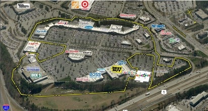 213-450 Crossroads Blvd, Cary, NC - AERIAL map view - Image1