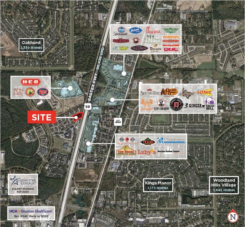 24051 Eastex Freeway, Kingwood, TX 77339 2.75 Acres Hwy 59