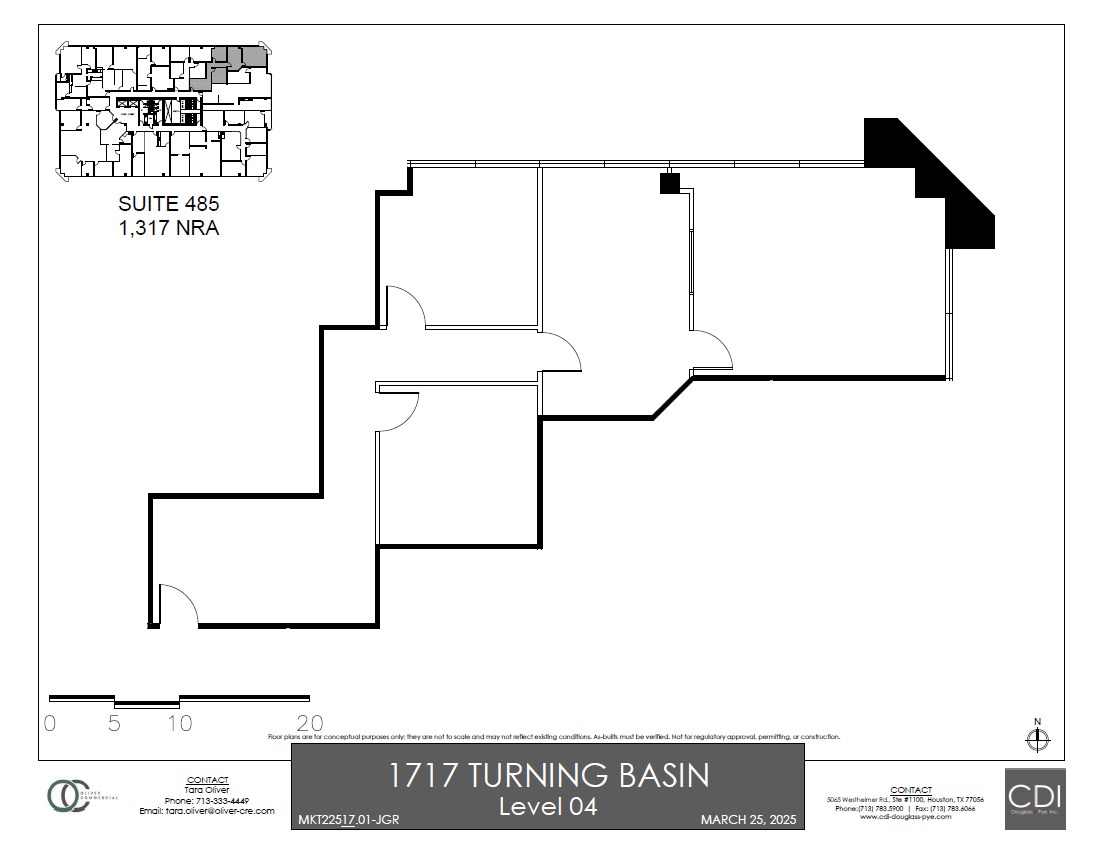 1717 Turning Basin Dr, Houston, TX for lease Site Plan- Image 1 of 1