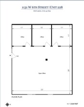 1131 W 6th St, Ontario, CA for lease Floor Plan- Image 1 of 1