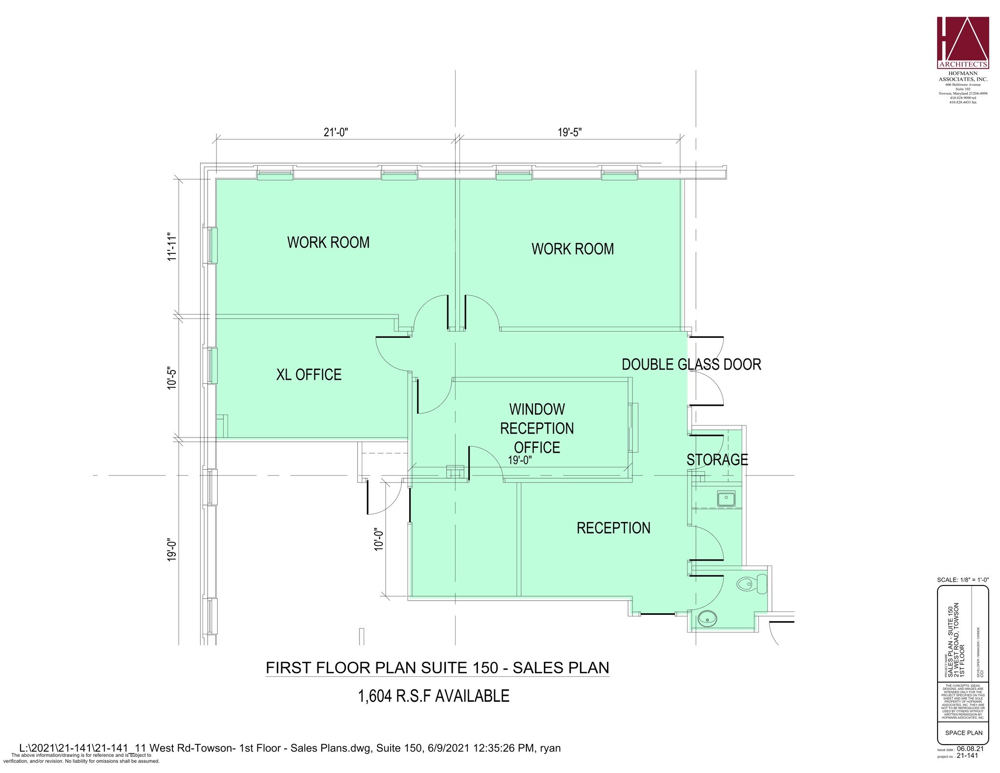 21 West Rd, Towson, MD for lease Site Plan- Image 1 of 2