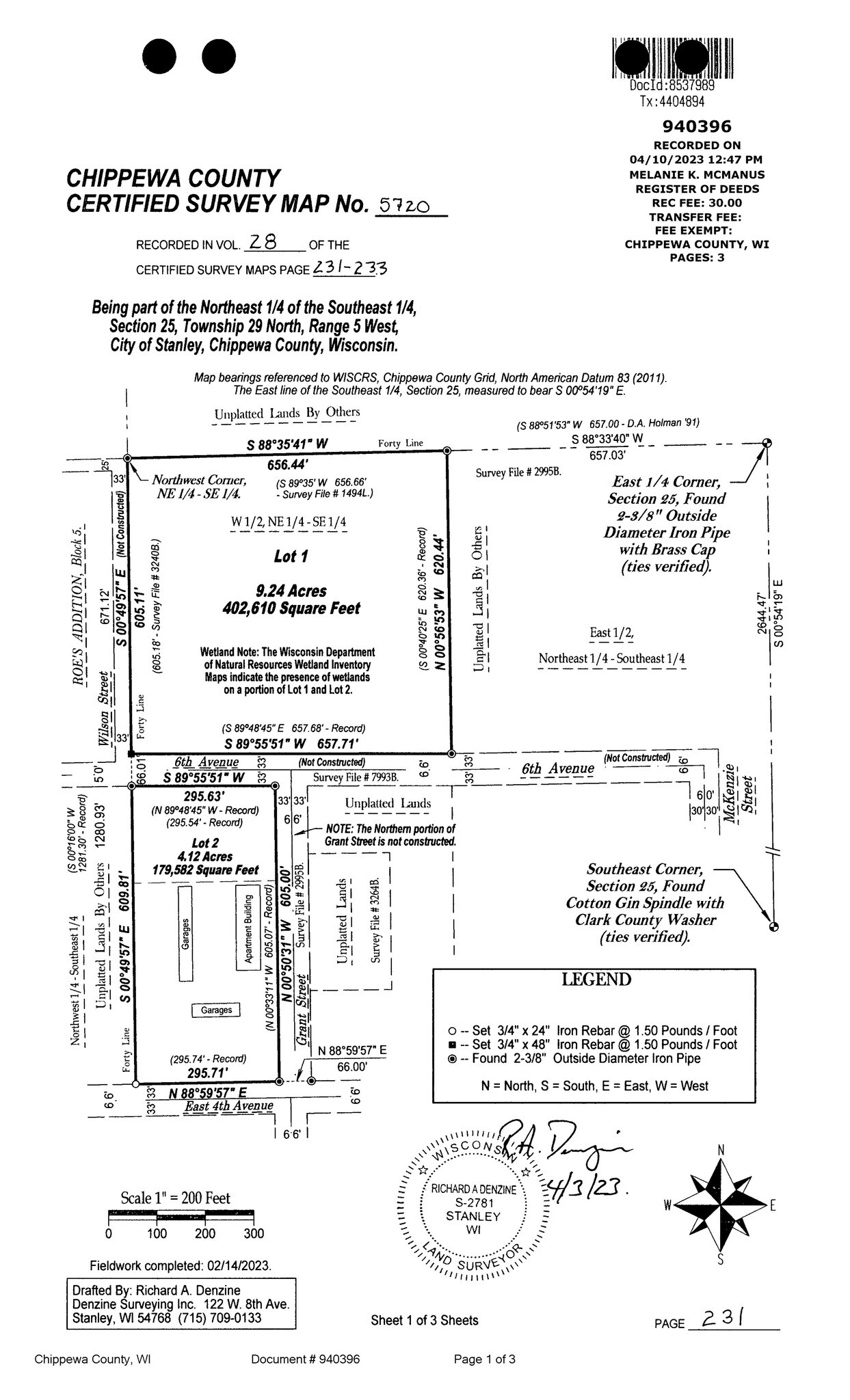 Lot 1 Grant, Stanley, WI 54768 Lot 1, Stanley, WI, 9+ acres Vacant