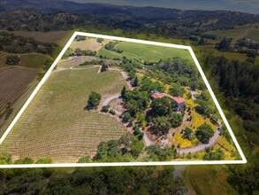 13404 Flora Ranch Rd, Healdsburg, CA - AERIAL map view - Image1