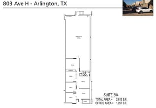 803-805 Avenue H E, Arlington, TX for lease Floor Plan- Image 2 of 2