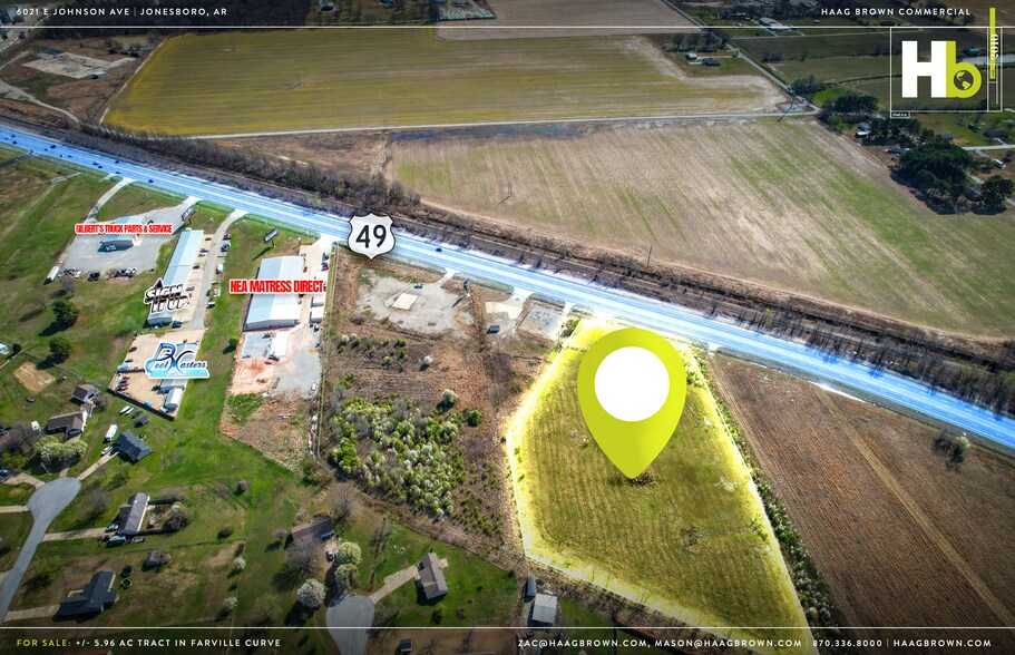 6021 Johnson ave, Jonesboro, AR for sale - Aerial - Image 3 of 5