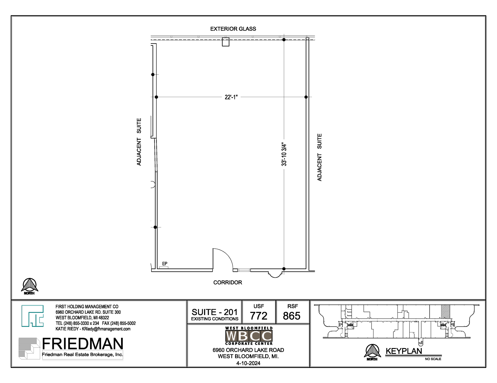 6960 Orchard Lake Rd, West Bloomfield, MI for lease Floor Plan- Image 1 of 2