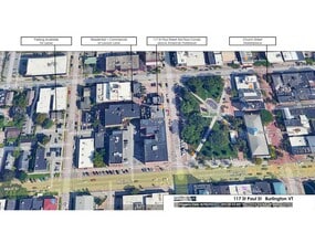 117 Saint Paul St, Burlington, VT - Aerial map view
