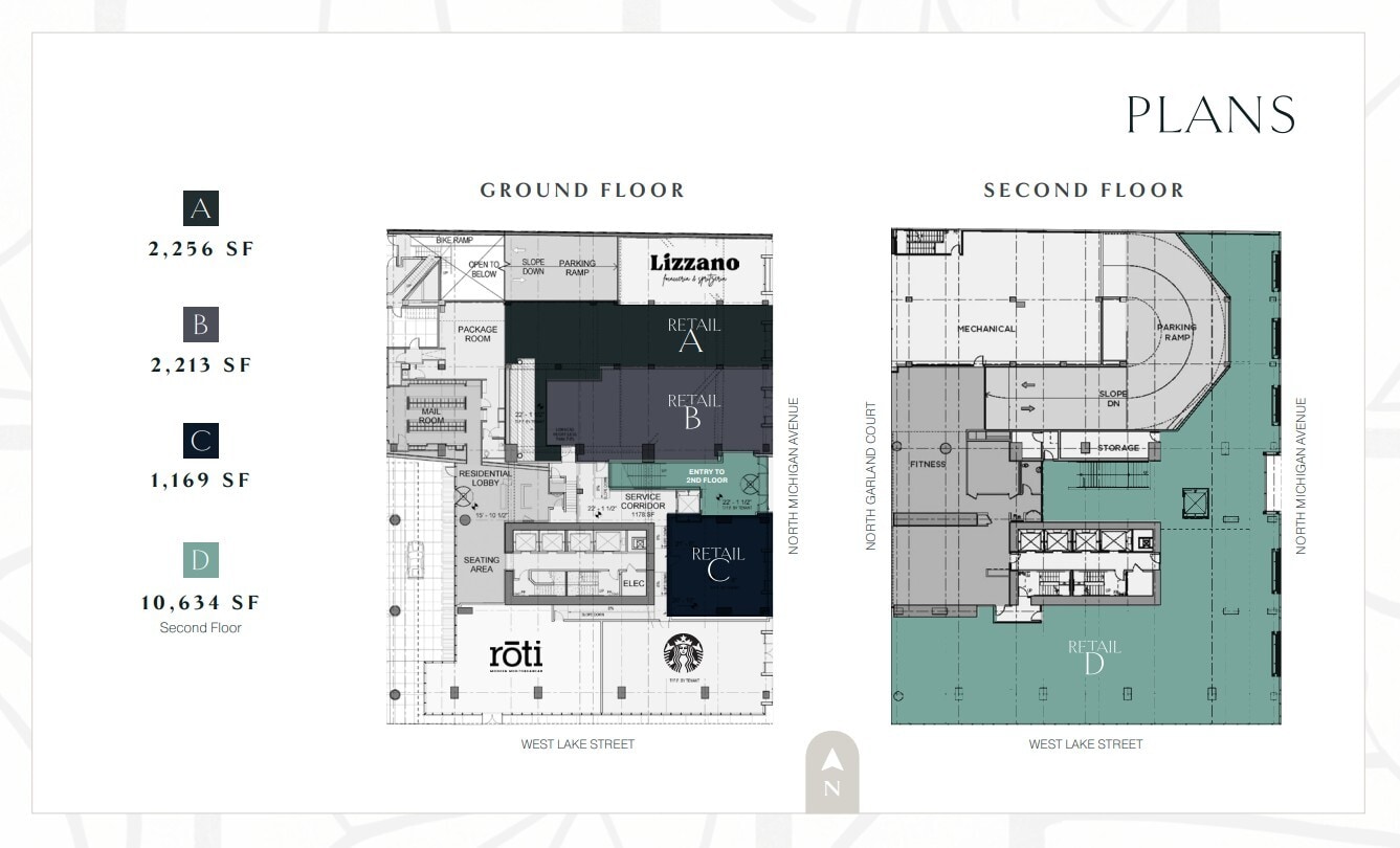 201 N Garland Ct, Chicago, IL for lease Floor Plan- Image 1 of 1