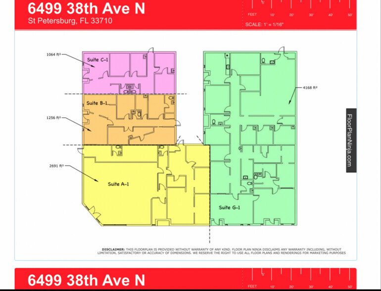 6499 38th Ave N, Saint Petersburg, FL for lease - Floor Plan - Image 3 of 28