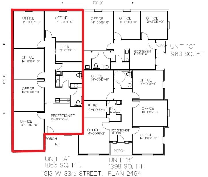 1907 W 33rd, Edmond, OK for lease Floor Plan- Image 1 of 1