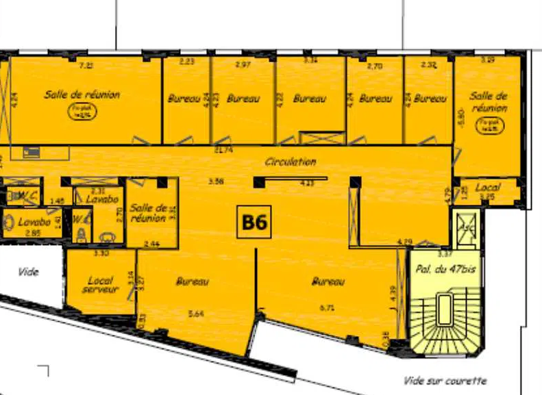 Office in Paris for lease - Floor Plan - Image 3 of 5