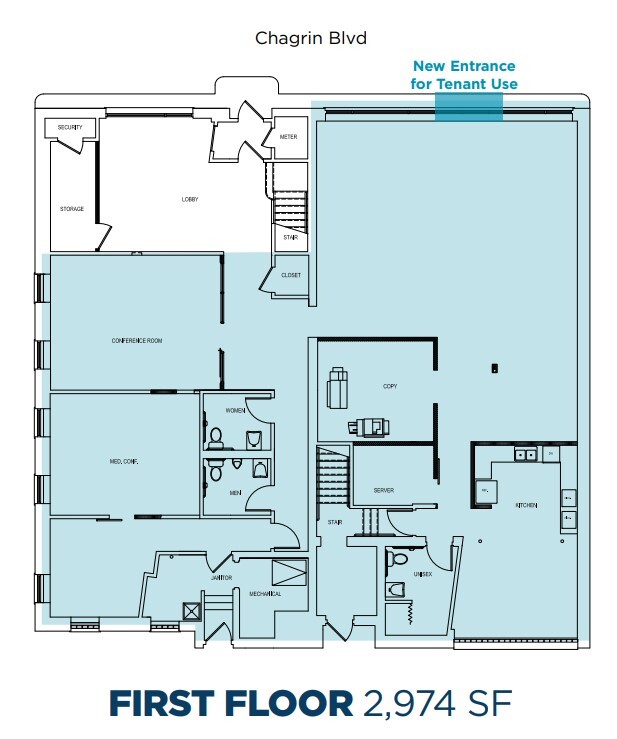 16102 Chagrin Blvd, Shaker Heights, OH for lease Floor Plan- Image 1 of 1