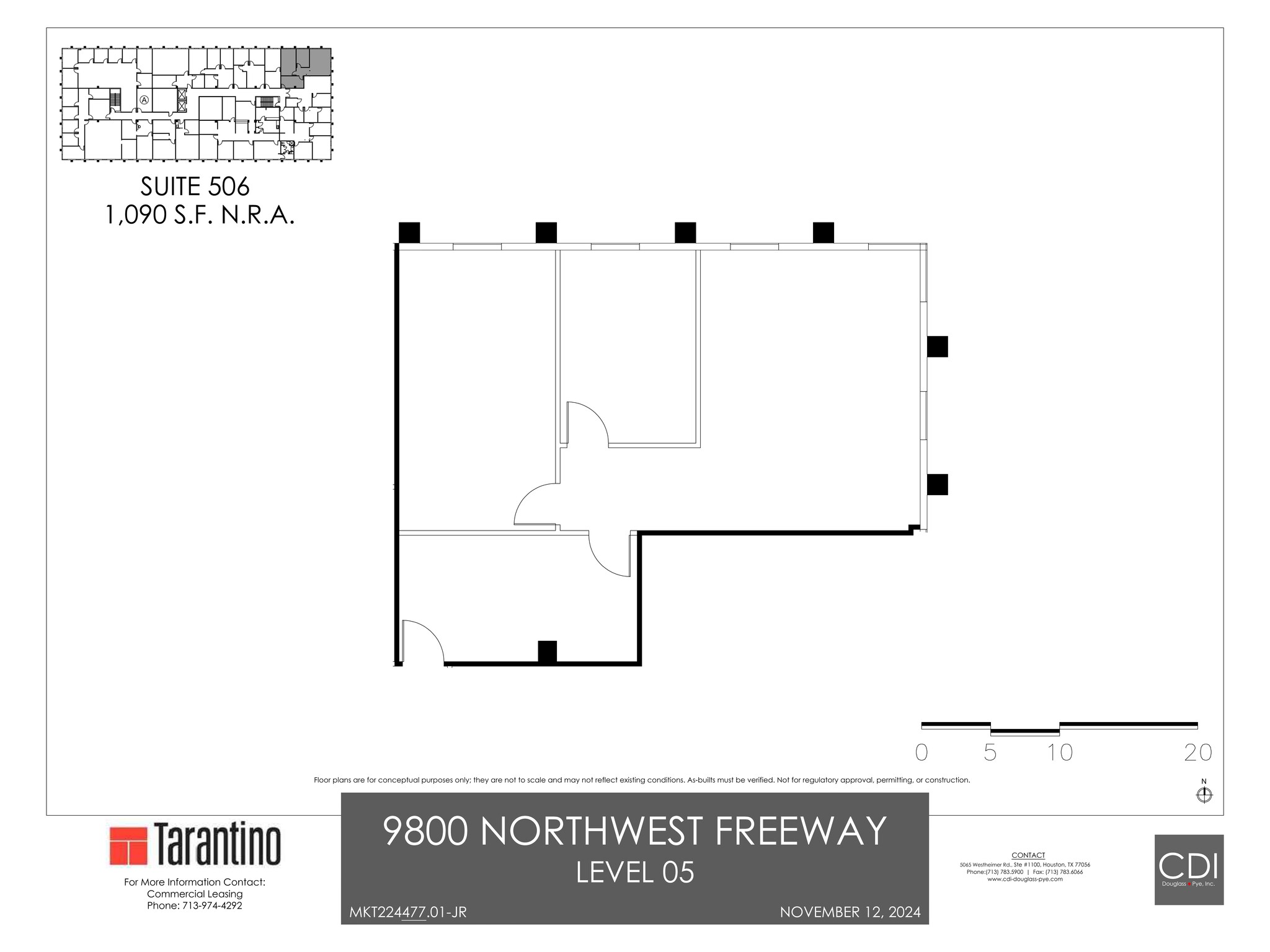 9800 Northwest Fwy, Houston, TX for lease Site Plan- Image 1 of 1