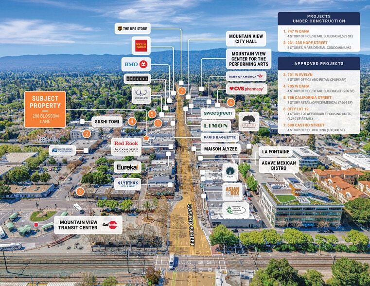 200 Blossom Ln, Mountain View, CA for sale - Aerial - Image 3 of 11